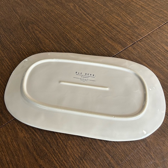 Rae Dunn Celebrate Platter with Red and Blue Stars - Picture 2 of 5